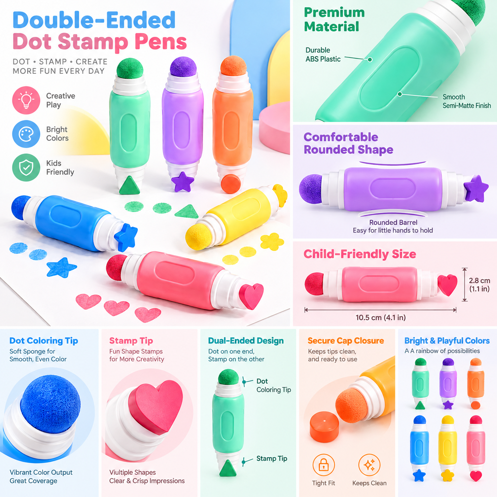 Meralnore™ Dual-End Stamp Dot Markers