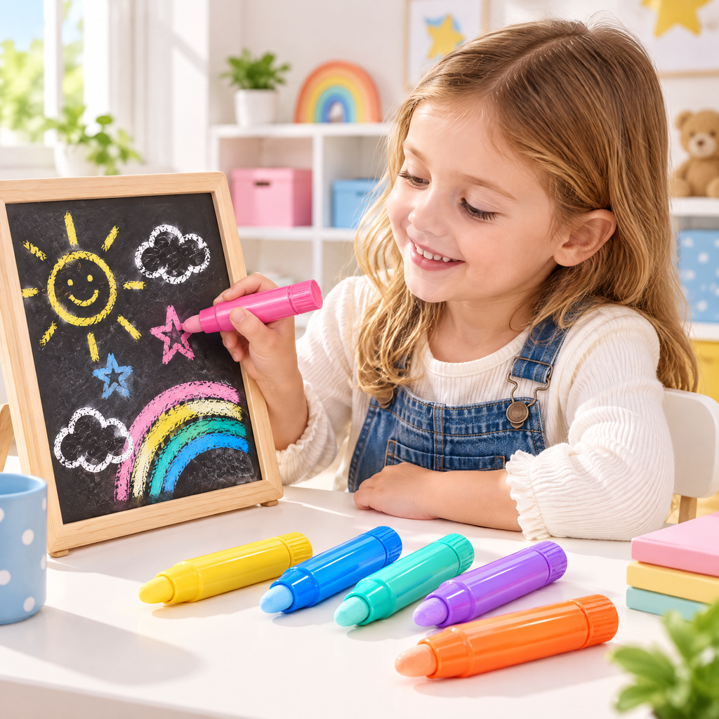 Meralnore™ Washable Chalk-Style Color Sticks