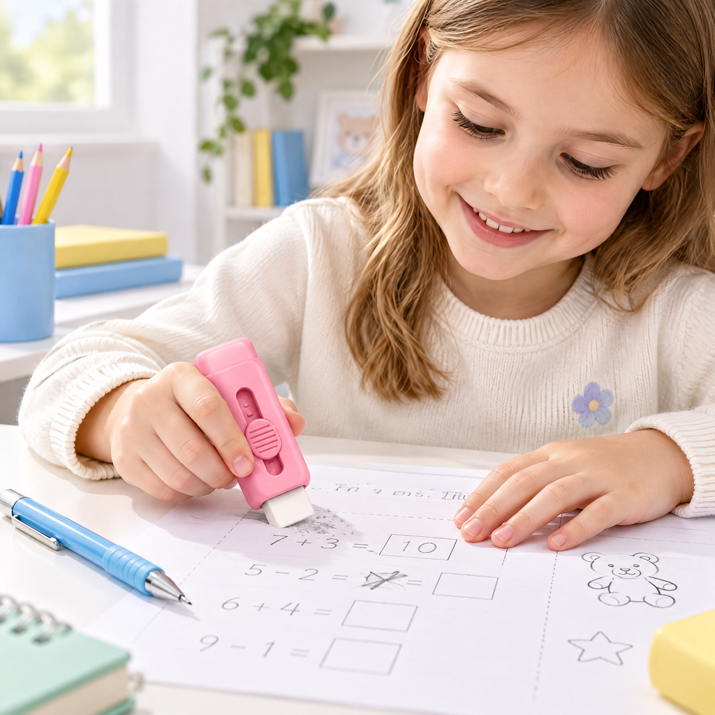 Meralnore™ Slide-Up Eraser Set