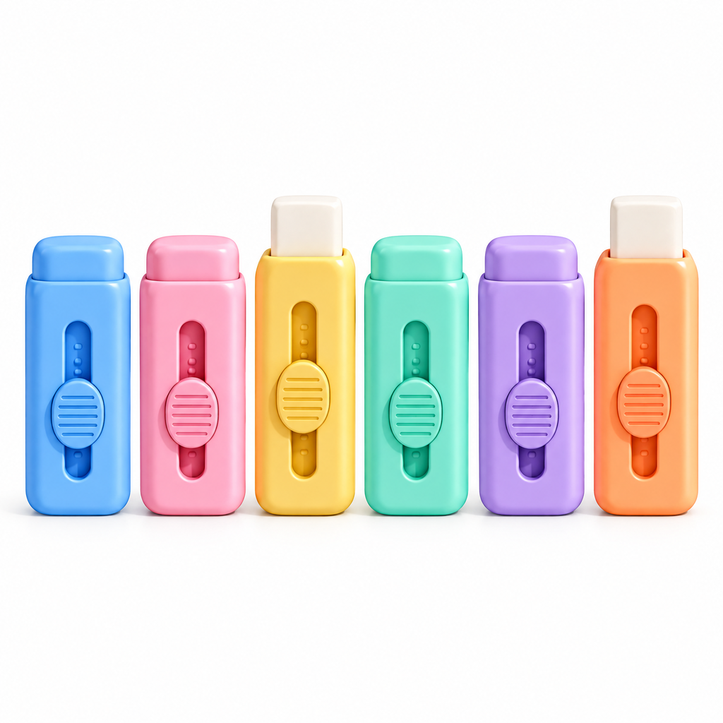 Meralnore™ Slide-Up Eraser Set