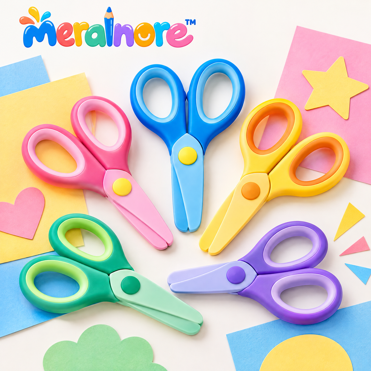 Meralnore™ Rounded Tip Craft Scissors