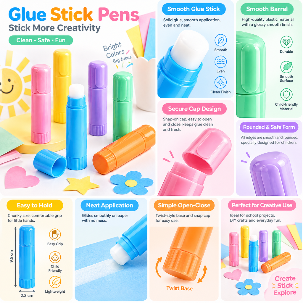 Meralnore™ Twist-Up Craft Glue Sticks