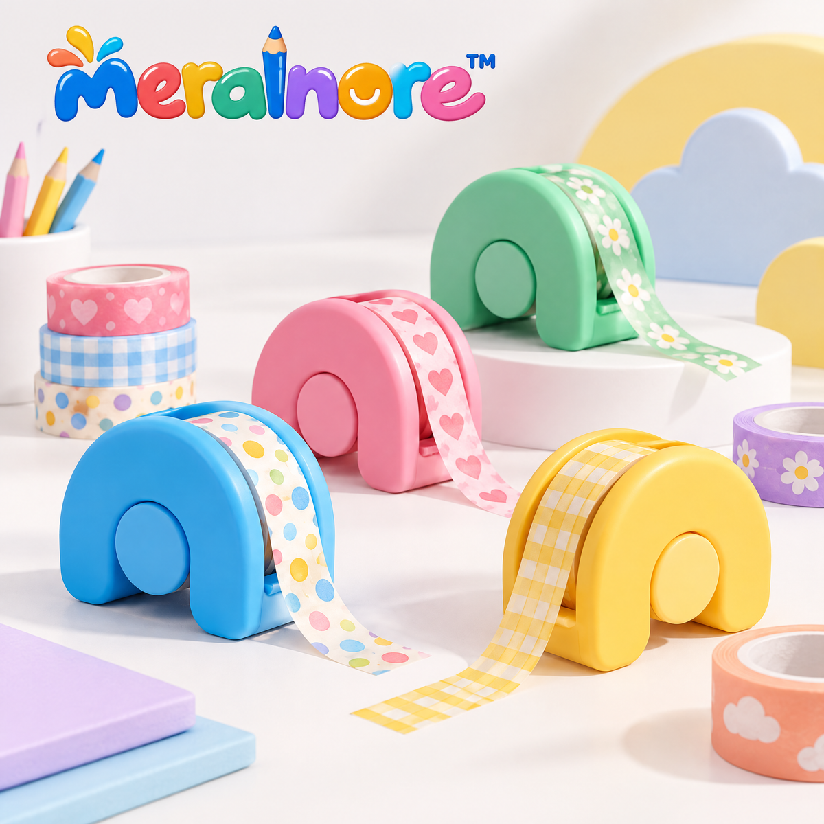 Meralnore™ Decorative Washi Tape Dispensers