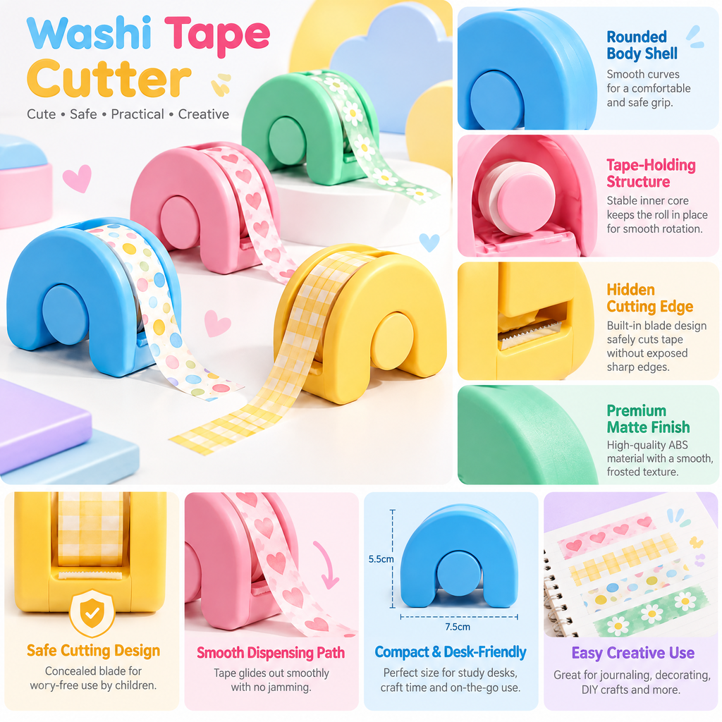 Meralnore™ Decorative Washi Tape Dispensers